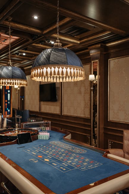 Newcastle entertainment venue with elegant gaming tables and atmospheric lighting